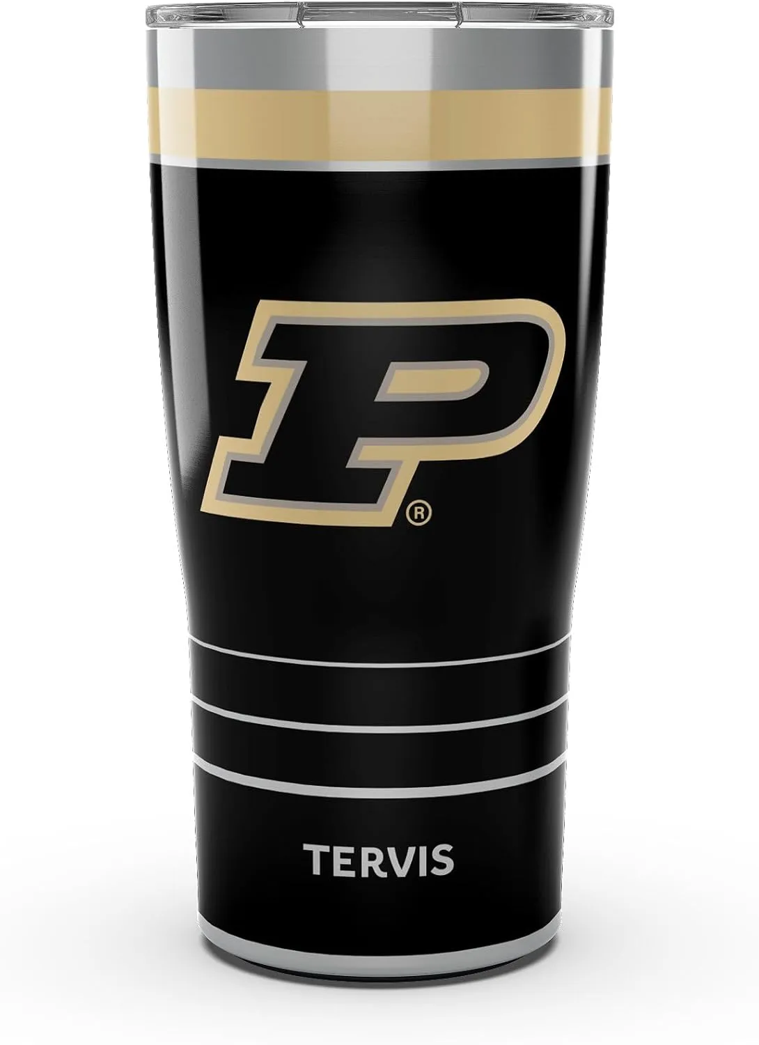 Tervis Traveler Purdue Boilermakers - MVP Triple Walled Insulated Tumbler Travel Cup Keeps Drinks Cold & Hot, 20oz, Stainless Steel