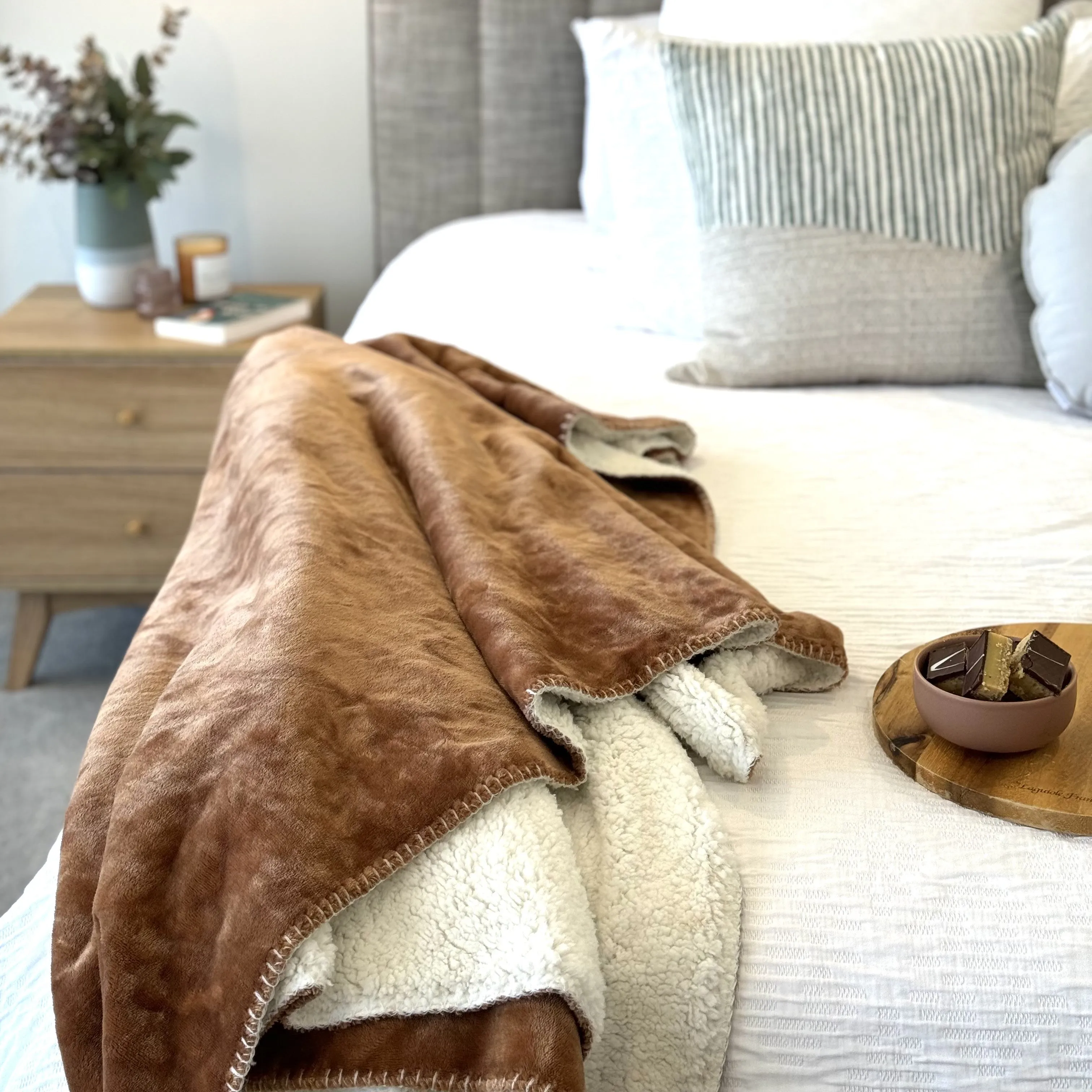 The Minky Waterproof Splash Blanket™- Camel