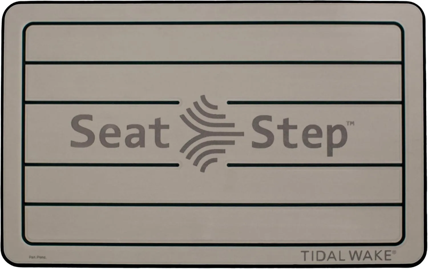 Tidal Wake Seat Step Non-Slip Marine Mat–Protects Boat Seats & Upholstery from Rips, Dirt & Wear from Stepping on Seats-Ideal for Cushions, Seat Covers, Vinyl Upholstery (Taupe/Black)
