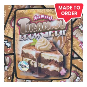 Tiramisu Brownie Pie 3.5g Mylar Bags Sprinklez Torch World (made-to-order)