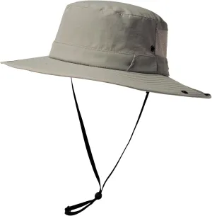 TOP-EX L/XL/XXL UV50  Waterproof Wide Brim Bucket Sun Hat for Summer Fishing Hiking w/Detachable Strap & Vented Mesh