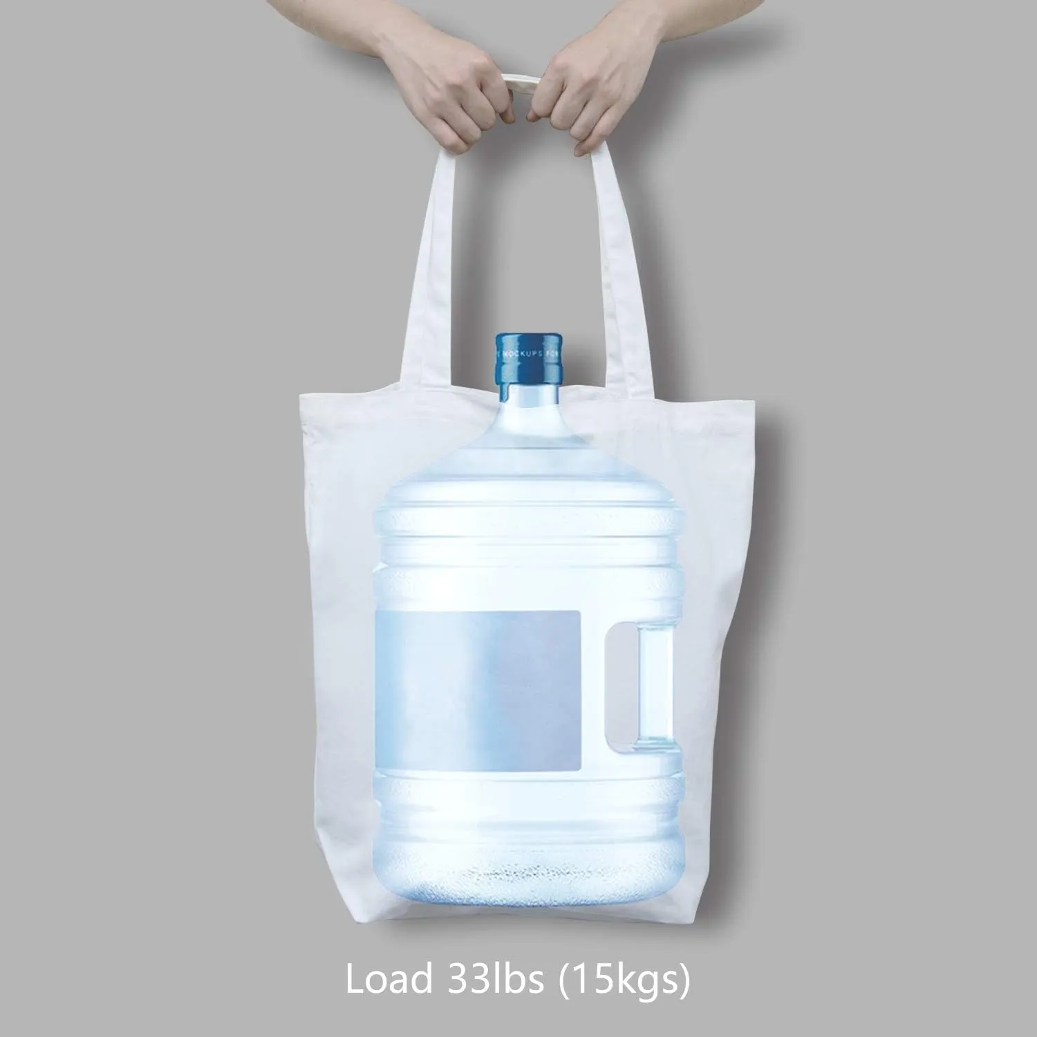 TOPDesign 2 | 6 | 12 Pack Super Strong Large 17.5"x16.5"x5" 10oz Cotton Canvas Tote, Reusable Grocery Shopping Bag, Blank White Bags for Crafts, DIY Your Creative Designs (Pack of 6)
