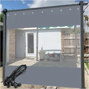 Transparent Tarpaulin Curtains PVC Waterproof Tarpaulin Thickening 0.5mm Weatherproof Partition Curtains, for Porch, Customizable (Color : Clear, Size : 3.94x6.56ft/1.2x2m)