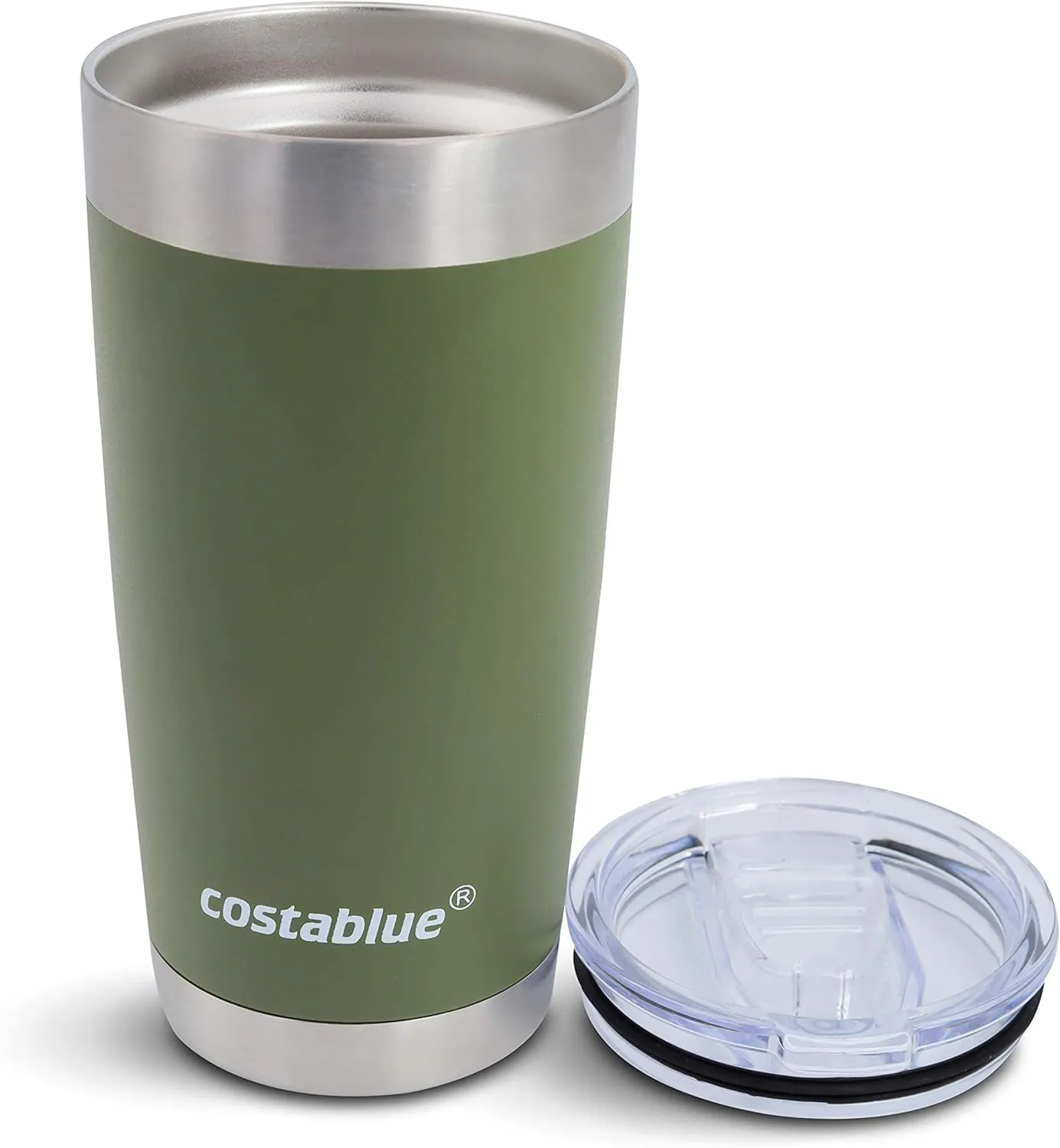Travel Coffee Mug - 20 Oz. Stainless Steel Insulated Coffee Mug, Leak Proof Tumbler w/Dishwasher Safe Lid, Double Wall Travel Coffee Cup, Reusable Insulated Tumbler for Hot & Cold Beverages