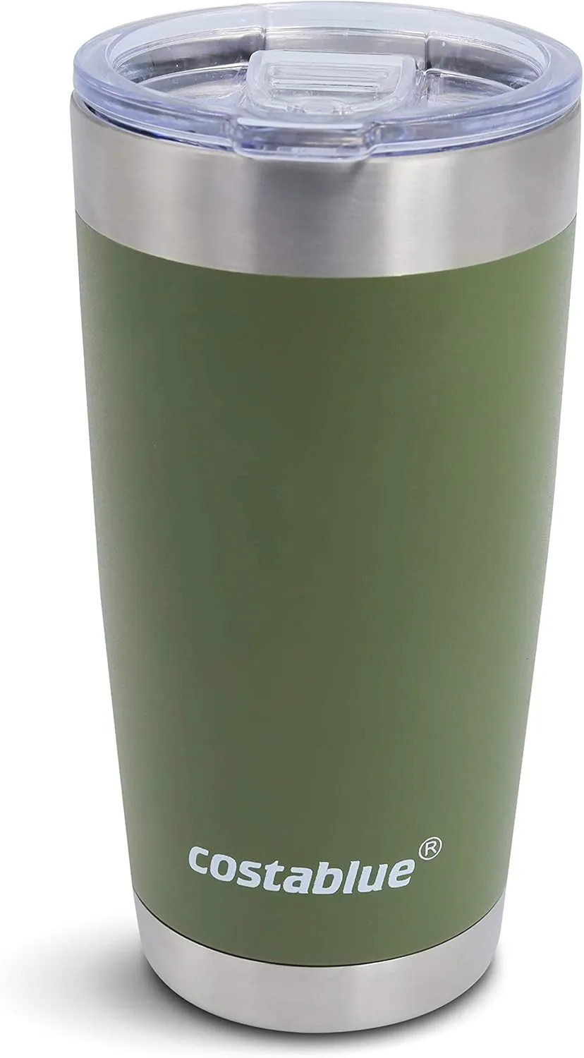 Travel Coffee Mug - 20 Oz. Stainless Steel Insulated Coffee Mug, Leak Proof Tumbler w/Dishwasher Safe Lid, Double Wall Travel Coffee Cup, Reusable Insulated Tumbler for Hot & Cold Beverages
