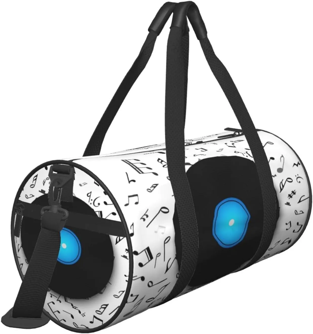 Travel Duffle Bag for Men Women, Musical Vinyl Record Album Duffle Bags for Sport Gym Overnight Luggage