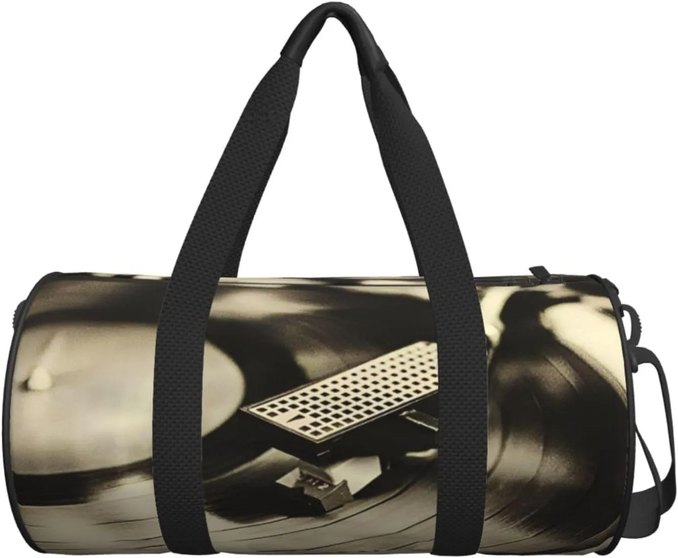 Travel Duffle Bag for Men Women, Vinyl Record Turntable Duffle Bags for Sport Gym Overnight Luggage