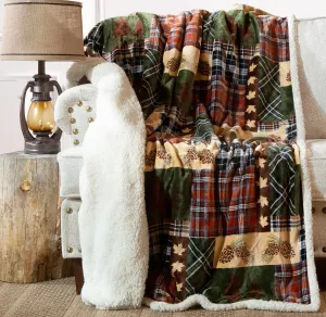 Tree Plaid Throw Blanket