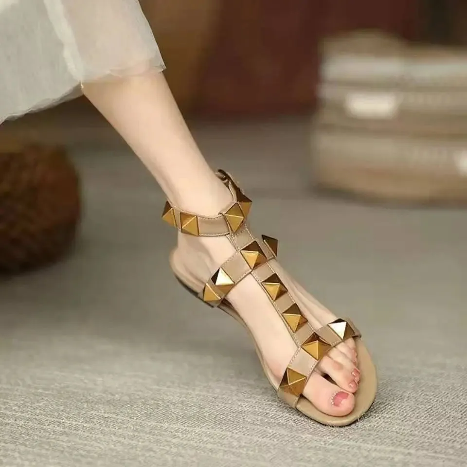 Triangle Shaped Studded Sandal