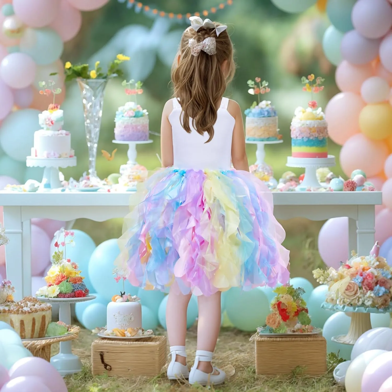 Tutu Dress for Girls Sparkly Sequin Tulle Princess Birthday Party Dress for Toddler Girls Prom Sneaker Ball Gown