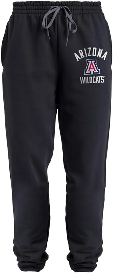 University of Arizona Officially Licensed Apparel - Arched Text Unisex Jogger Sweatpants with Pockets
