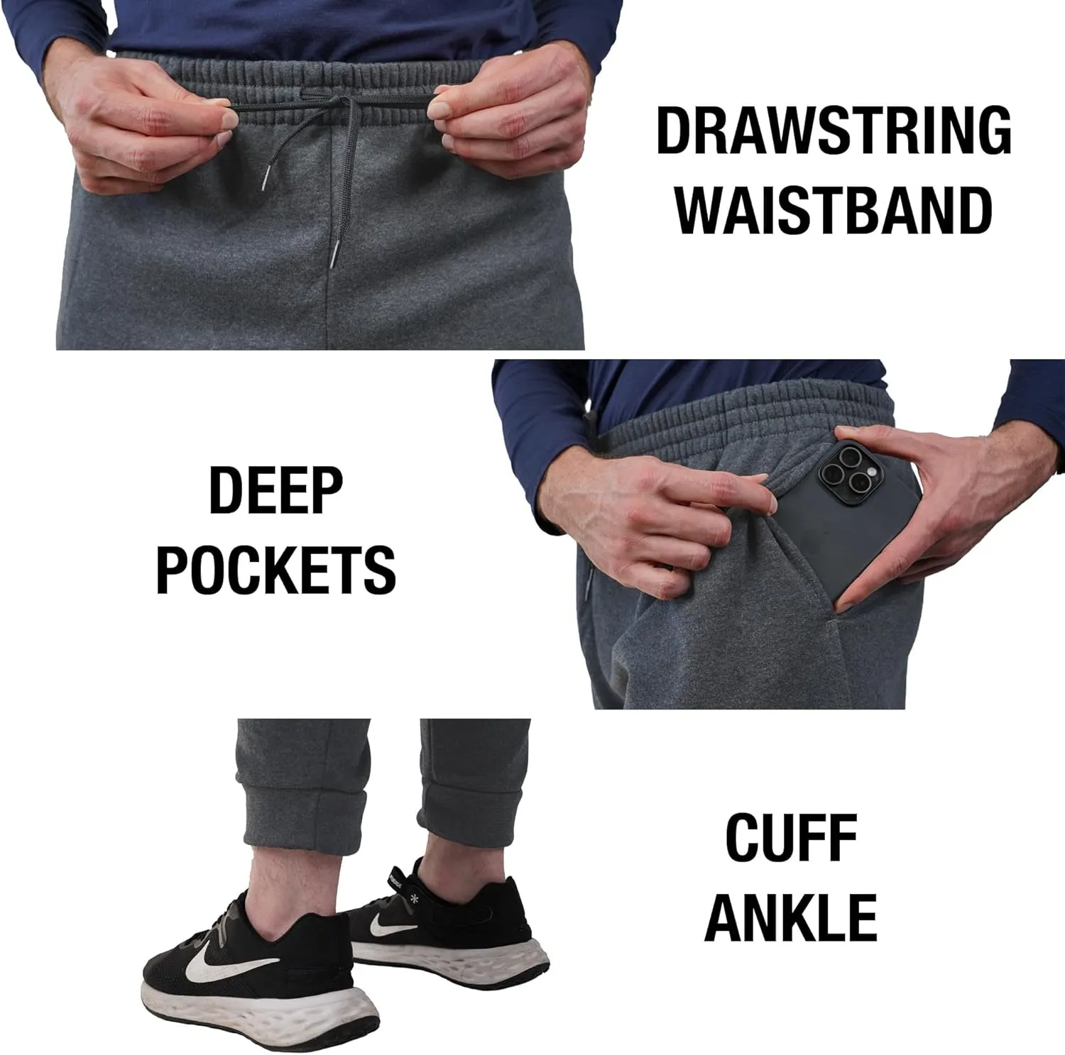 University of Arizona Officially Licensed Apparel - Arched Text Unisex Jogger Sweatpants with Pockets