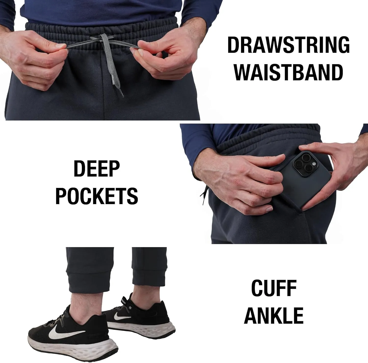 University of Arizona Officially Licensed Apparel - Arched Text Unisex Jogger Sweatpants with Pockets