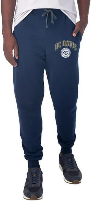 University of California, Davis Officially Licensed Apparel - School Seal Unisex Jogger Sweatpants with Pockets