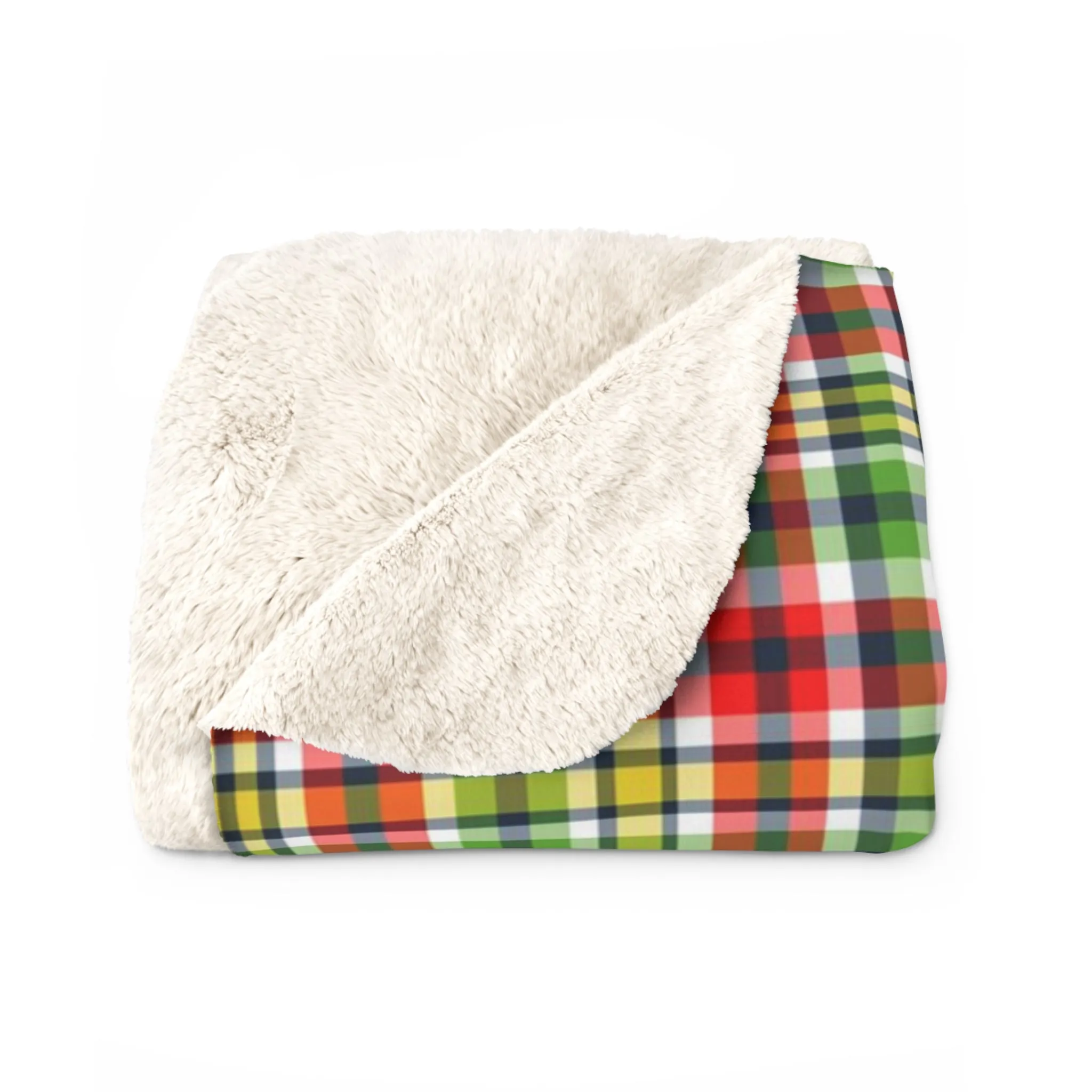 Very Merry Plaid Sherpa Fleece Blanket