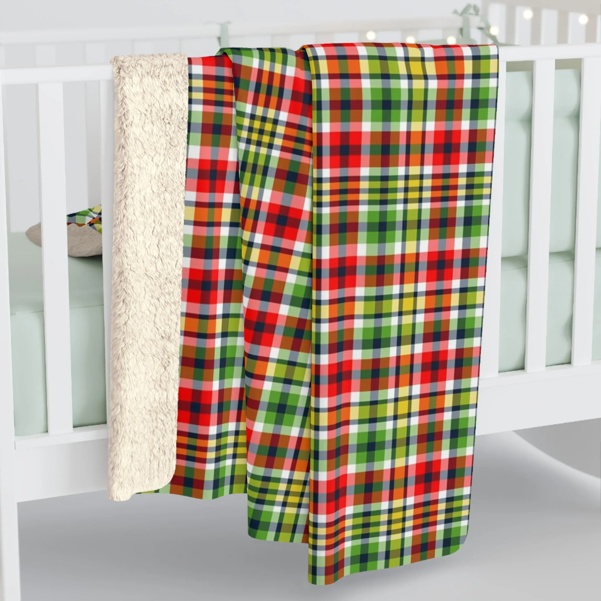 Very Merry Plaid Sherpa Fleece Blanket