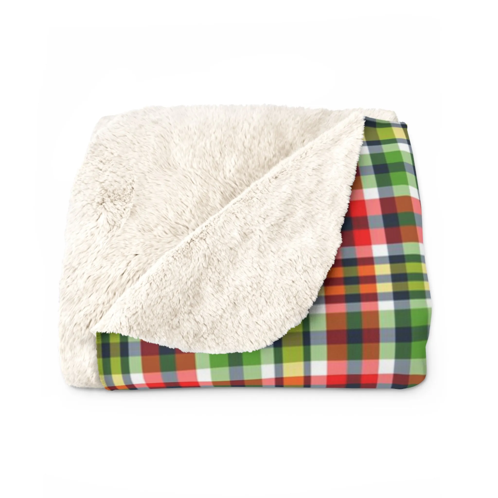 Very Merry Plaid Sherpa Fleece Blanket