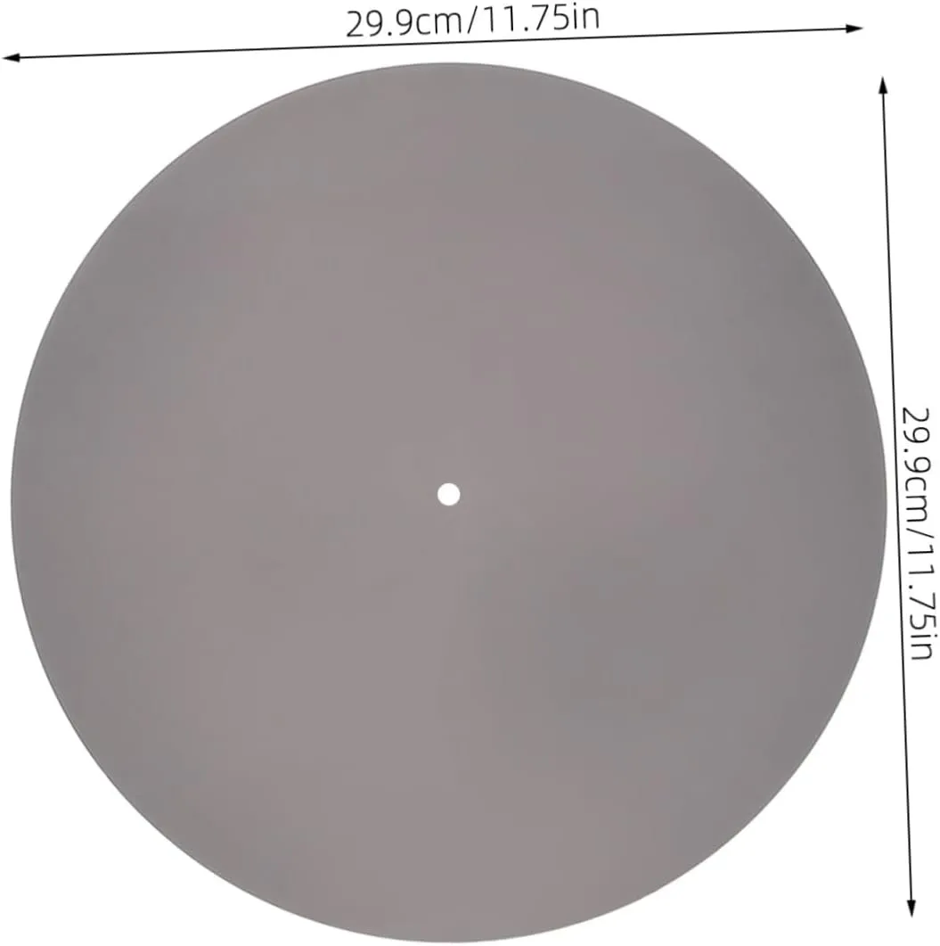 Vinyl Record Mat Slip Records Record Platter Mats Record Vinyl Felt Record Mat Deck Mats Turntable Pad Mat Record Round Replacement Scratch Turntable Mat Music Supply Black Acrylic