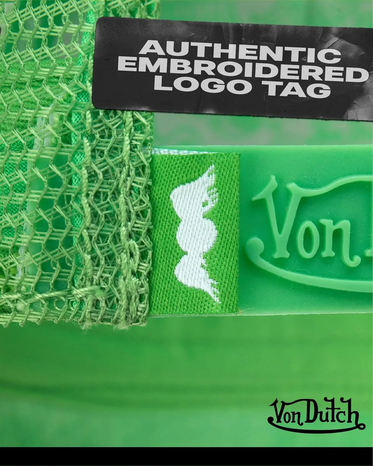 Von Dutch Unisex Trucker Hat - Plush Curved Bill Mesh Back Retro Classic Adjustable Snapback Baseball Cap for Men and Women