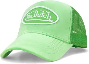 Von Dutch Unisex Trucker Hat - Plush Curved Bill Mesh Back Retro Classic Adjustable Snapback Baseball Cap for Men and Women