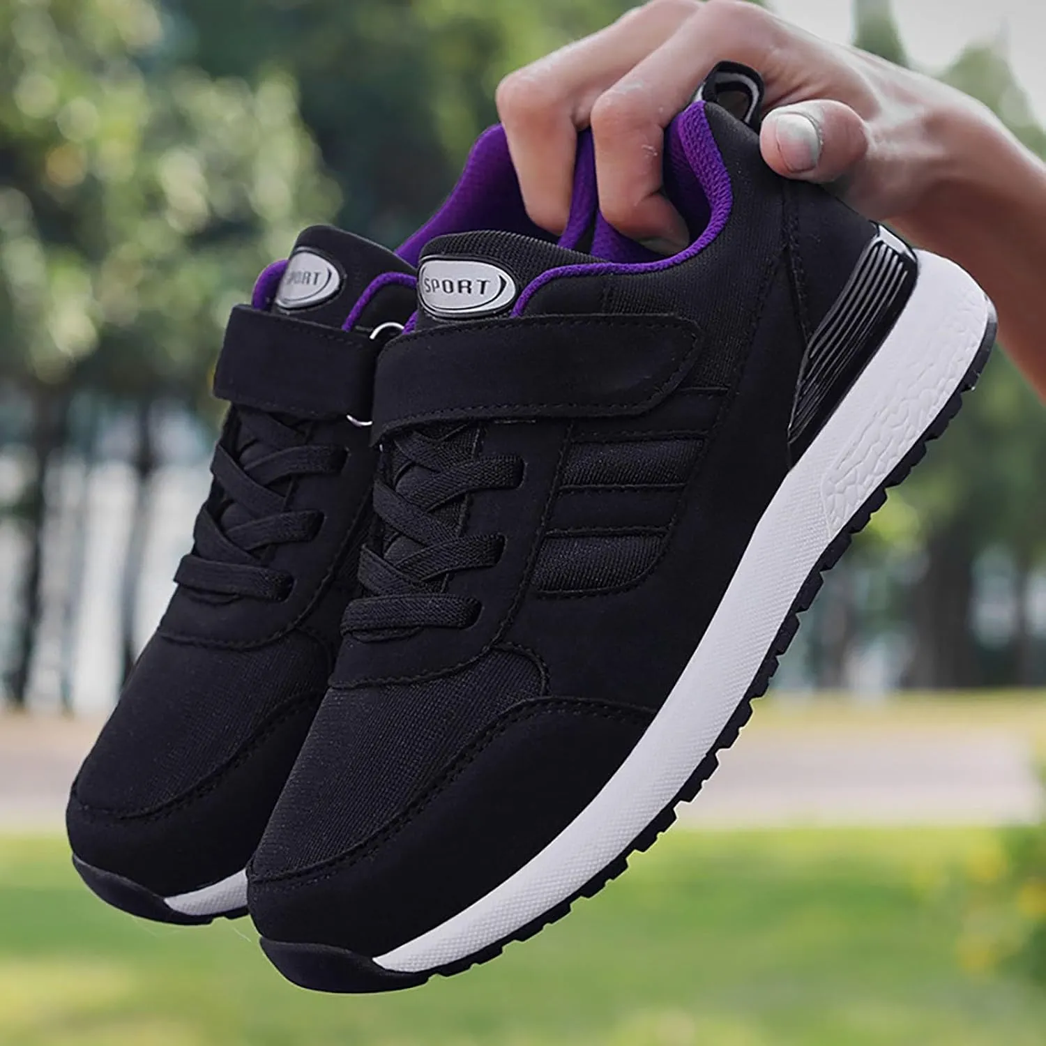Walking Shoes Women Size 12 Wide Standing All Day Shoes for Women Wide Women Trail Running Shoes Wide Toe Box Hiking Shoes Women Wide Office Sneakers for Women 2024