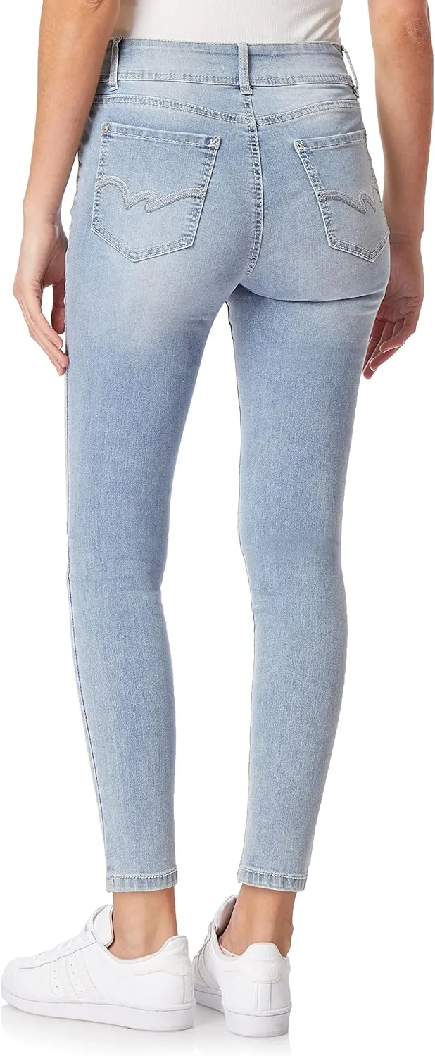 WallFlower Women's Size Flirty Curvy Skinny High Rise Insta Stretch Juniors Jeans (Standard and Plus)