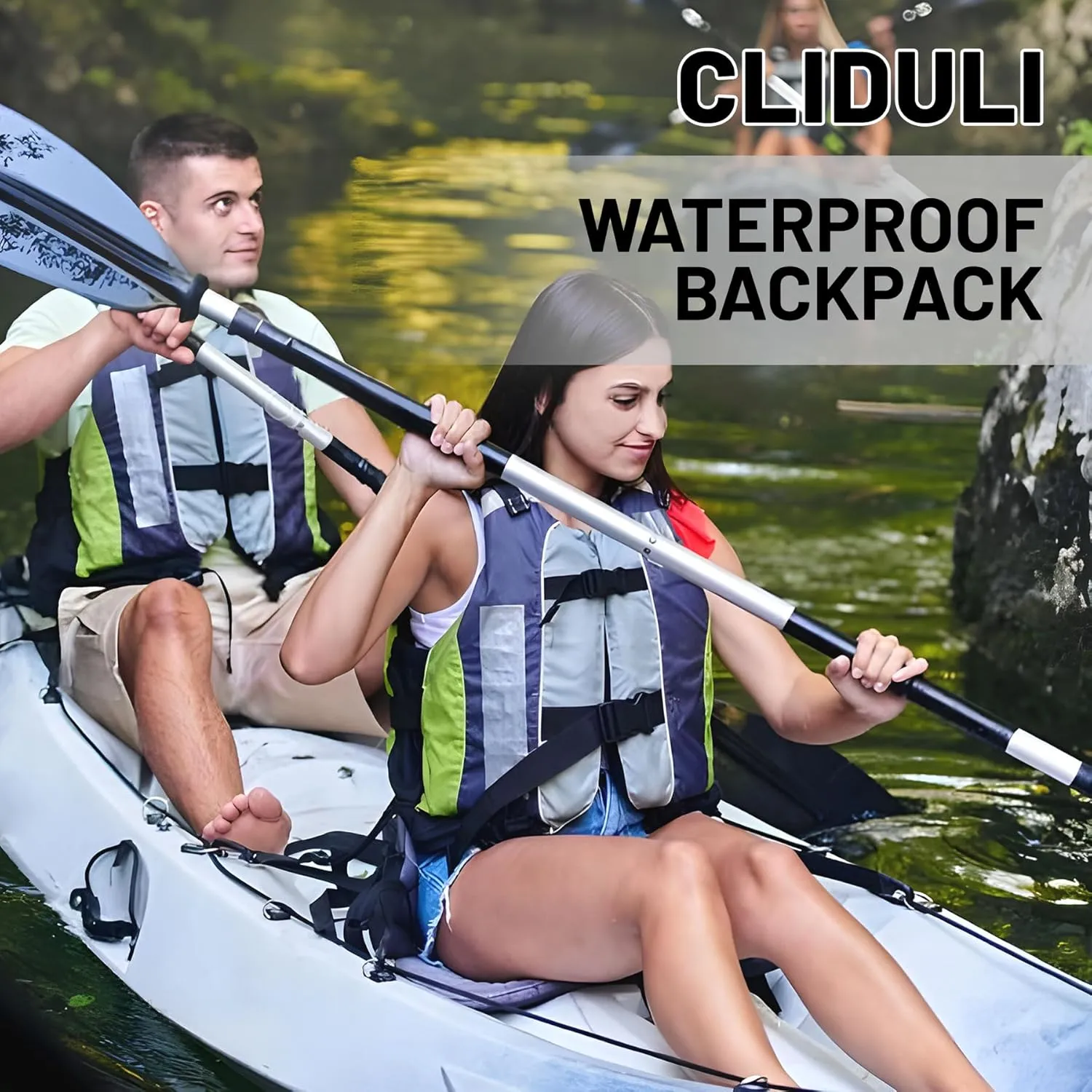 Waterproof Dry Bag,Roll Top Colorful Polka Dot Waterproof Backpack 5L/10L/20L Floating and Lightweight Bags for Kayaking, Boating, Fishing, Swimming and Camping with Waterproof Phone Case