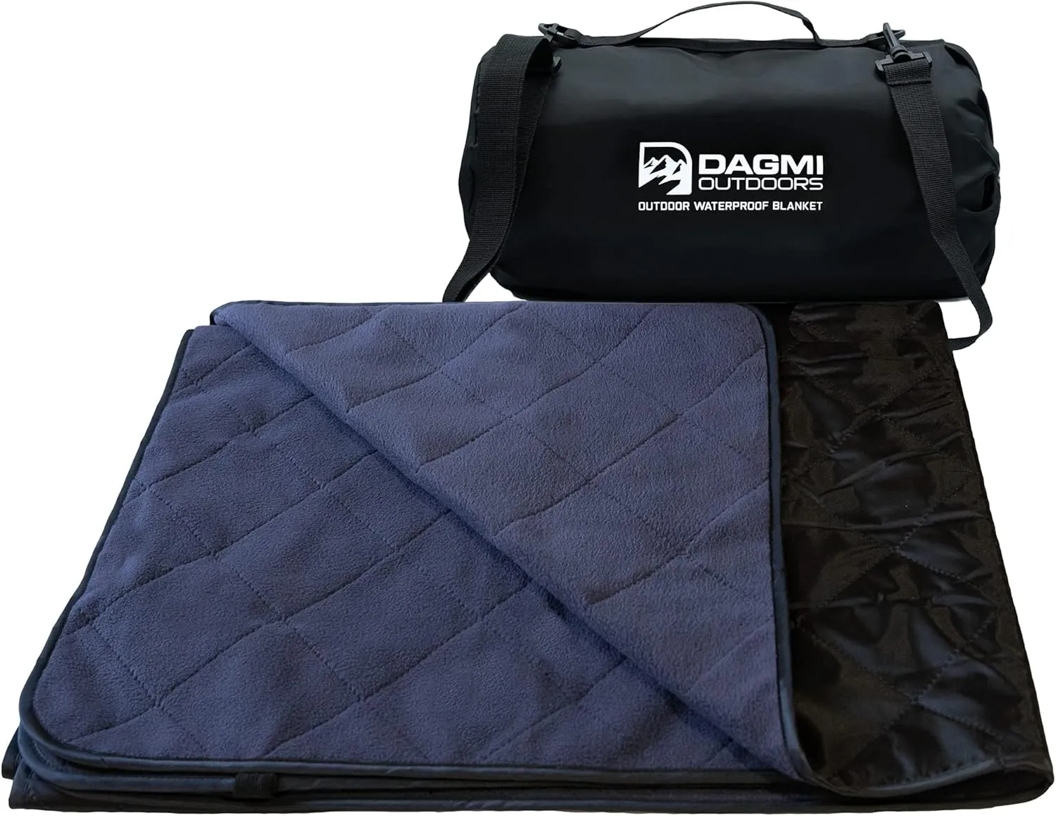 Waterproof Outdoor Blanket Large Fleece Stadium & Camping Blankets for Cold Weather. Perfect for Outdoors, Car, Dogs, Picnic. Windproof, Quilted, Extra Warm, Machine Washable.