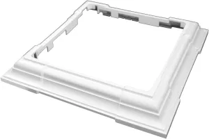 WEATHERABLES Adjustable Vinyl Skirt - Weatherproof Premium Vinyl with Easy Installation on Patios, Porches, Mailbox Posts, or Fence Posts - White