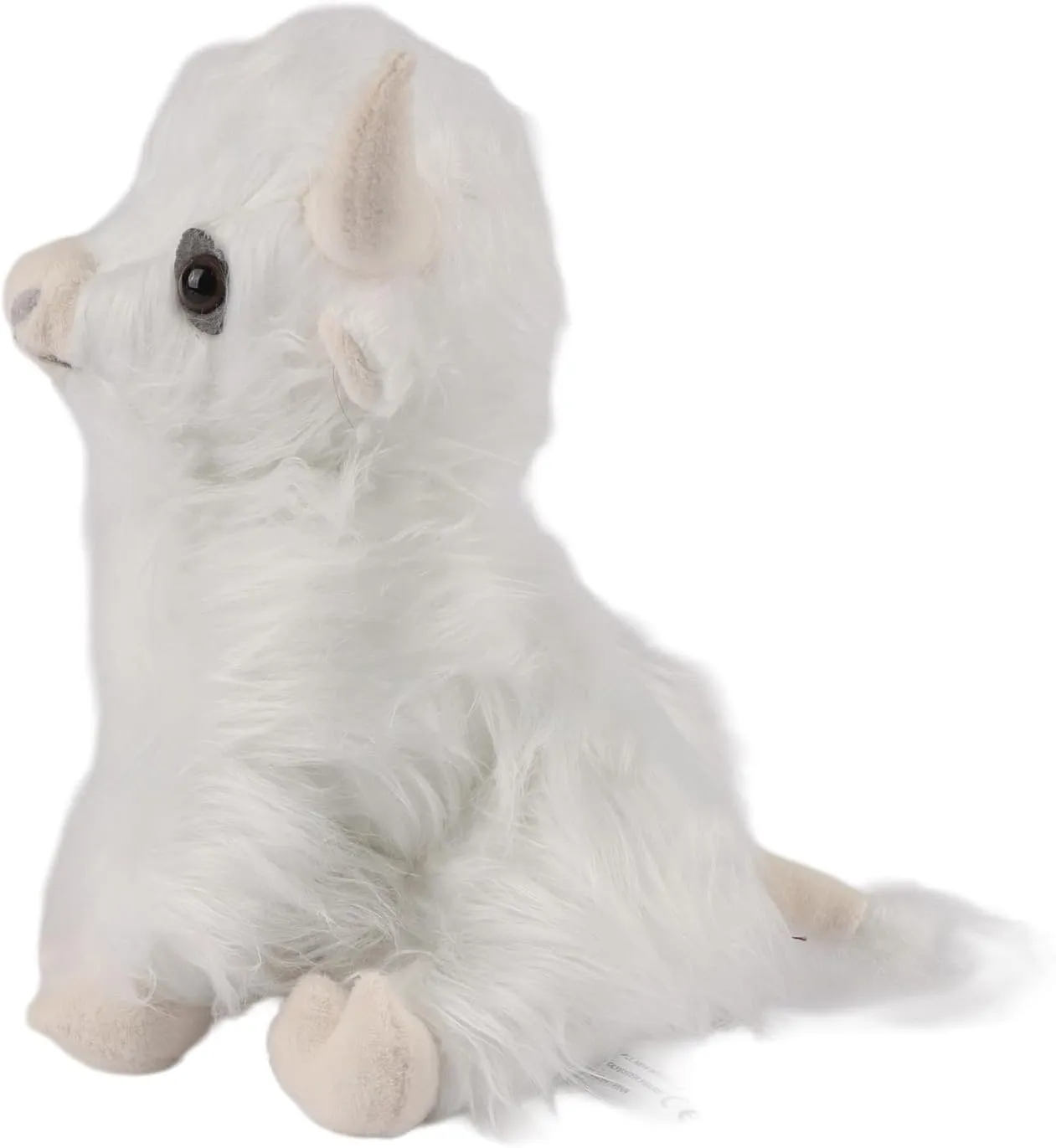 White Yak Plush Toy 9" - Realistic Cow Stuffed Animal with Soft Fabric, Creative Highland Cow Toy, Ideal Gift for Kids & Animal Lovers Birthday Christmas Festival