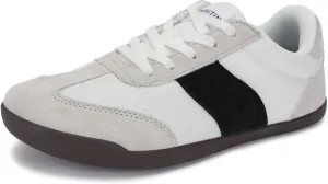 WHITIN Women's Wide Toe Box Barefoot Shoes | Fashion Suede Patchwork Design | Zero Drop Sole