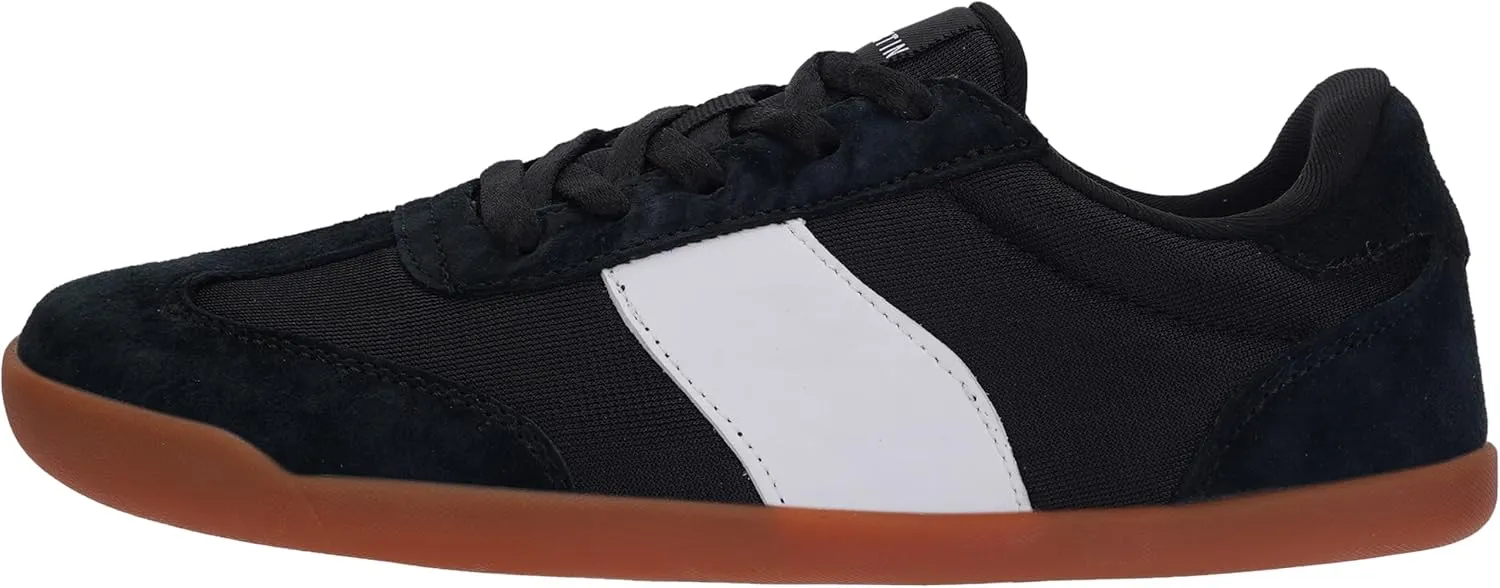 WHITIN Women's Wide Toe Box Barefoot Shoes | Fashion Suede Patchwork Design | Zero Drop Sole