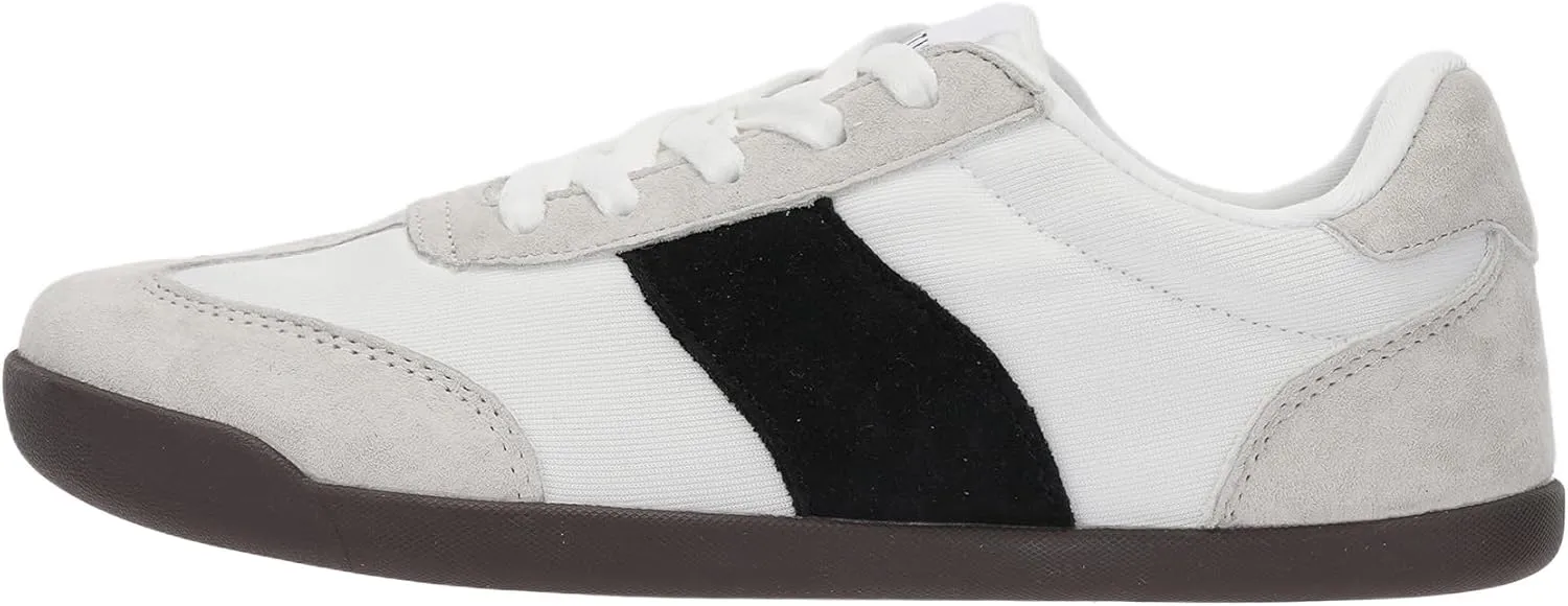 WHITIN Women's Wide Toe Box Barefoot Shoes | Fashion Suede Patchwork Design | Zero Drop Sole