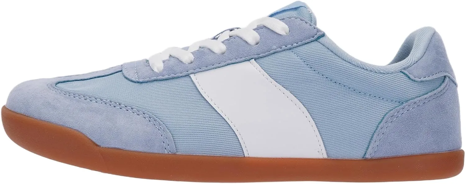 WHITIN Women's Wide Toe Box Barefoot Shoes | Fashion Suede Patchwork Design | Zero Drop Sole