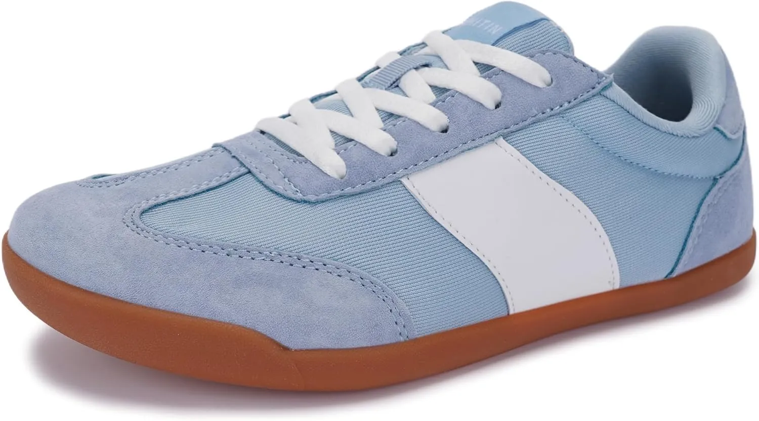 WHITIN Women's Wide Toe Box Barefoot Shoes | Fashion Suede Patchwork Design | Zero Drop Sole