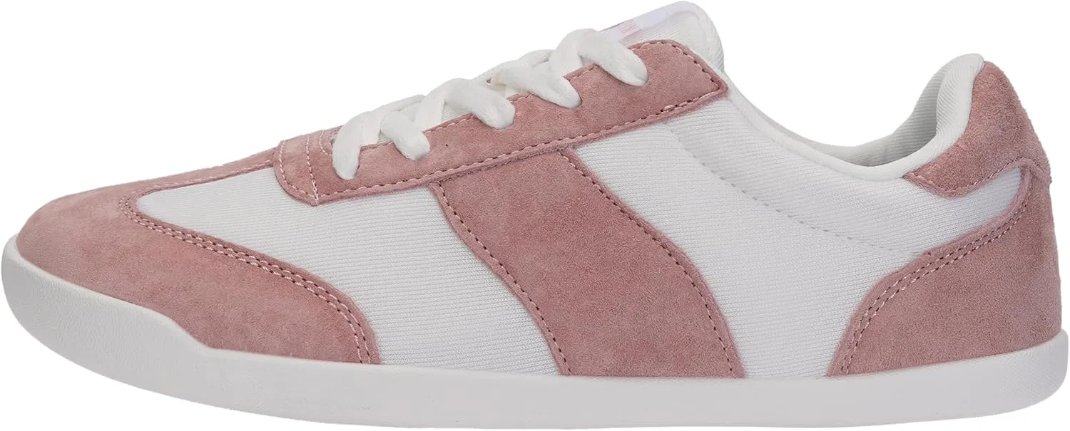 WHITIN Women's Wide Toe Box Barefoot Shoes | Suede Patchwork Design