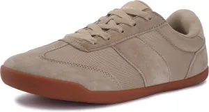 WHITIN Women's Wide Toe Box Barefoot Shoes | Suede Patchwork Design