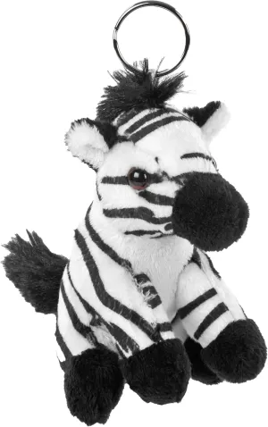 Wild Republic Clips Zebra Plush Toy 8 cm Cuddly Toy Stuffing Made from Spun Recycled Water Bottles