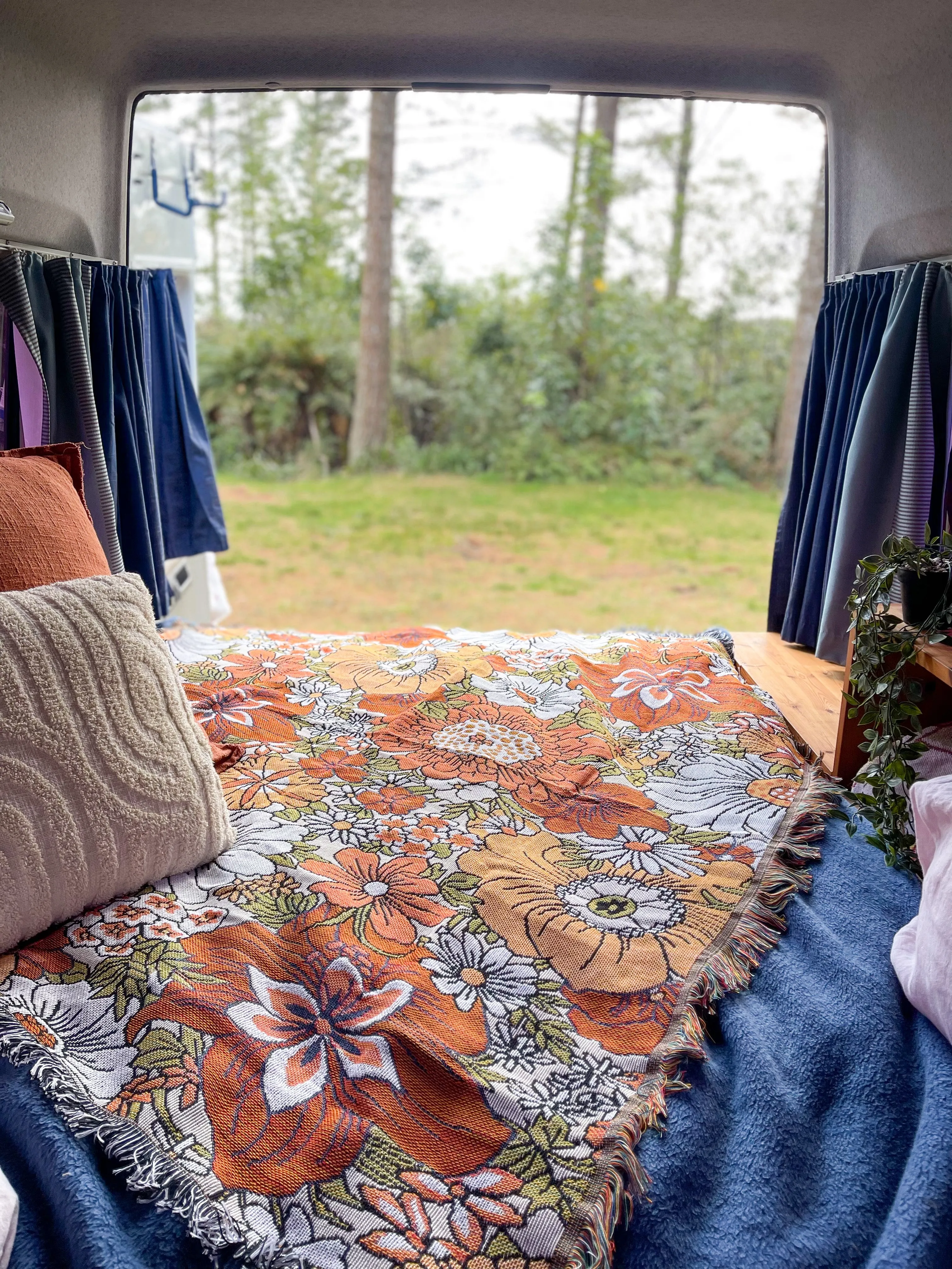 WILDFLOWER - Blanket | 130 x 160 Boho Throw Rug