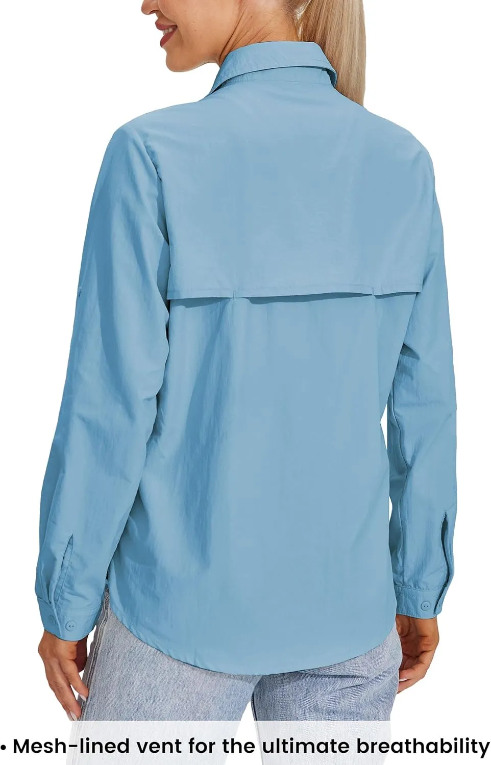 Willit Women's UPF 50  Sun Protection Shirts Long Sleeve Fishing Shirts SPF Quick Dry Hiking Outdoor Shirts