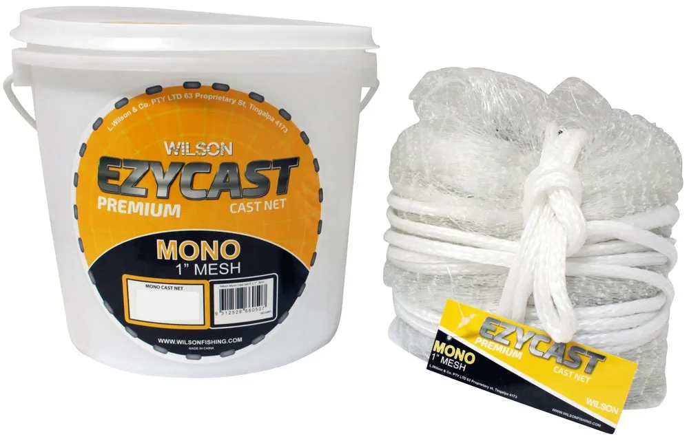 Wilson Ezycast Bottom Pocket 1 inch mesh Cast Net