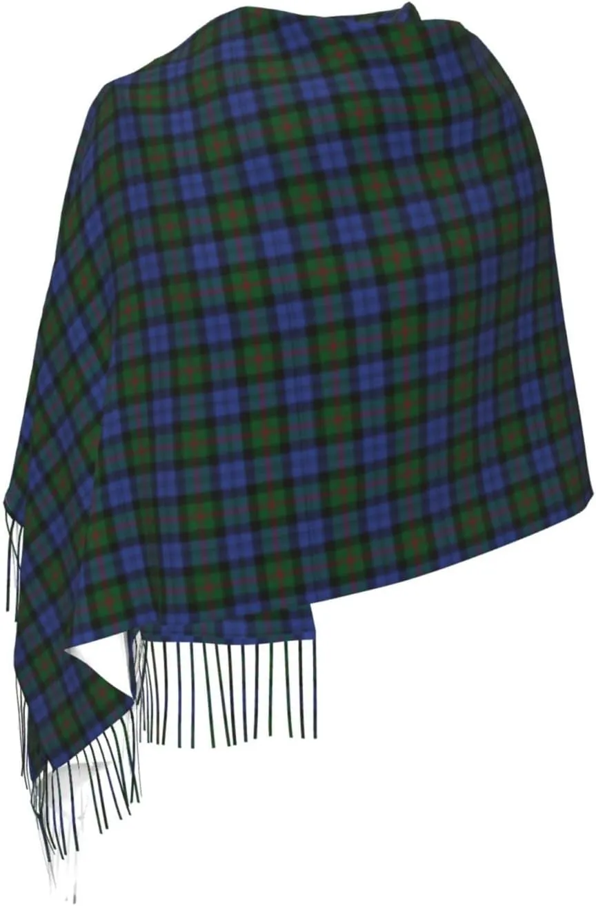 Winter Warm Wrap Shawl Ancient Tartan Of The Scottish Clan Shaw Print Scarves Blanket Scarf For Women Men
