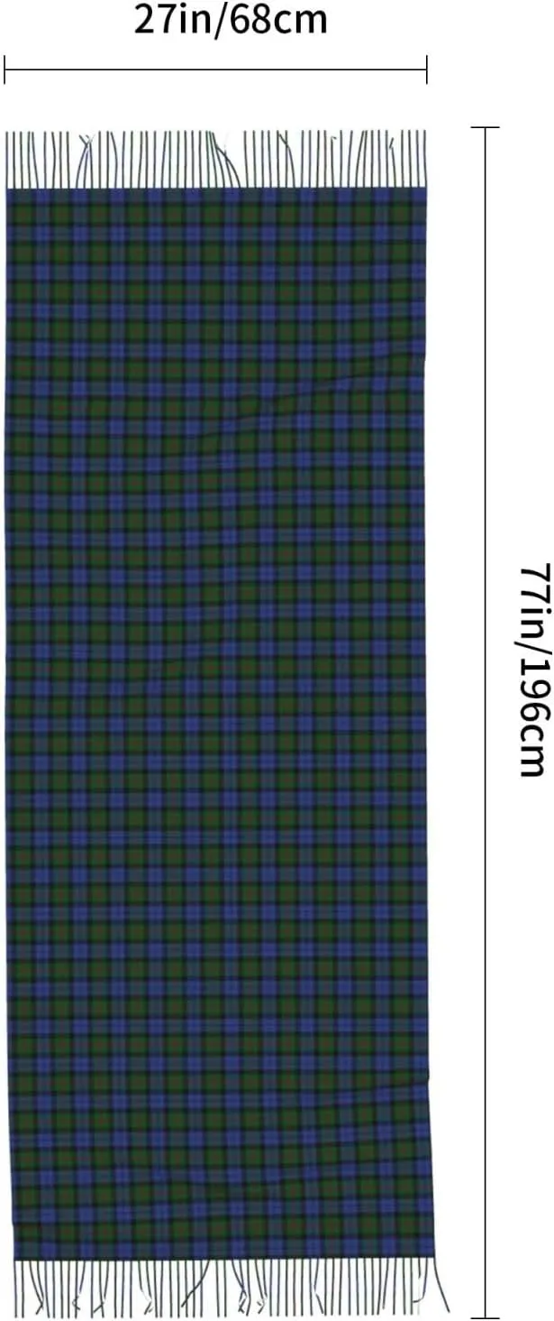 Winter Warm Wrap Shawl Ancient Tartan Of The Scottish Clan Shaw Print Scarves Blanket Scarf For Women Men