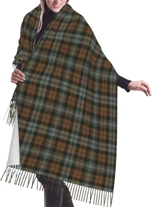 Winter Warm Wrap Shawl Ancient Tartan Of The Scottish Clan Shaw Print Scarves Blanket Scarf For Women Men