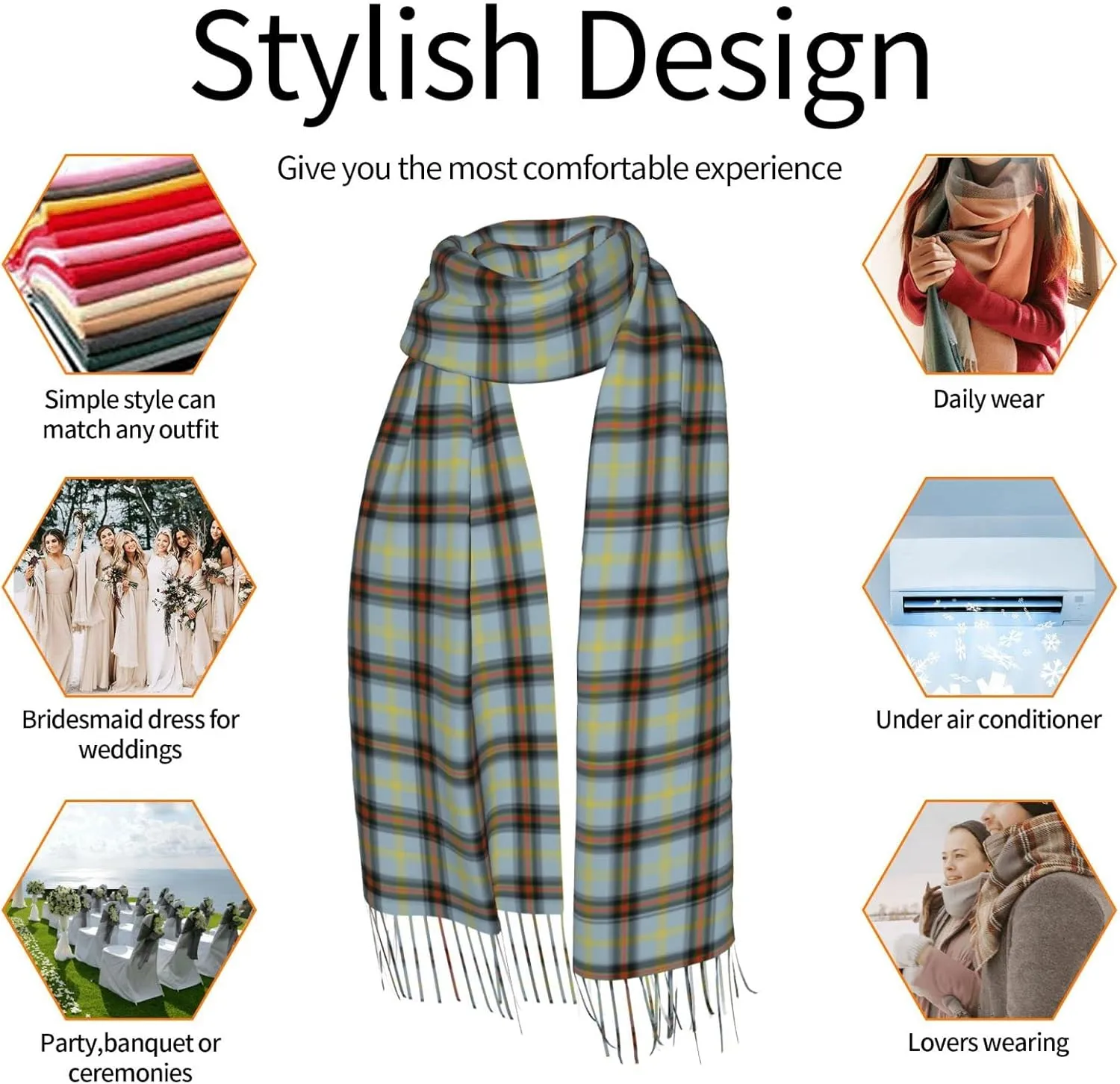 Winter Warm Wrap Shawl Ancient Tartan Of The Scottish Clan Shaw Print Scarves Blanket Scarf For Women Men