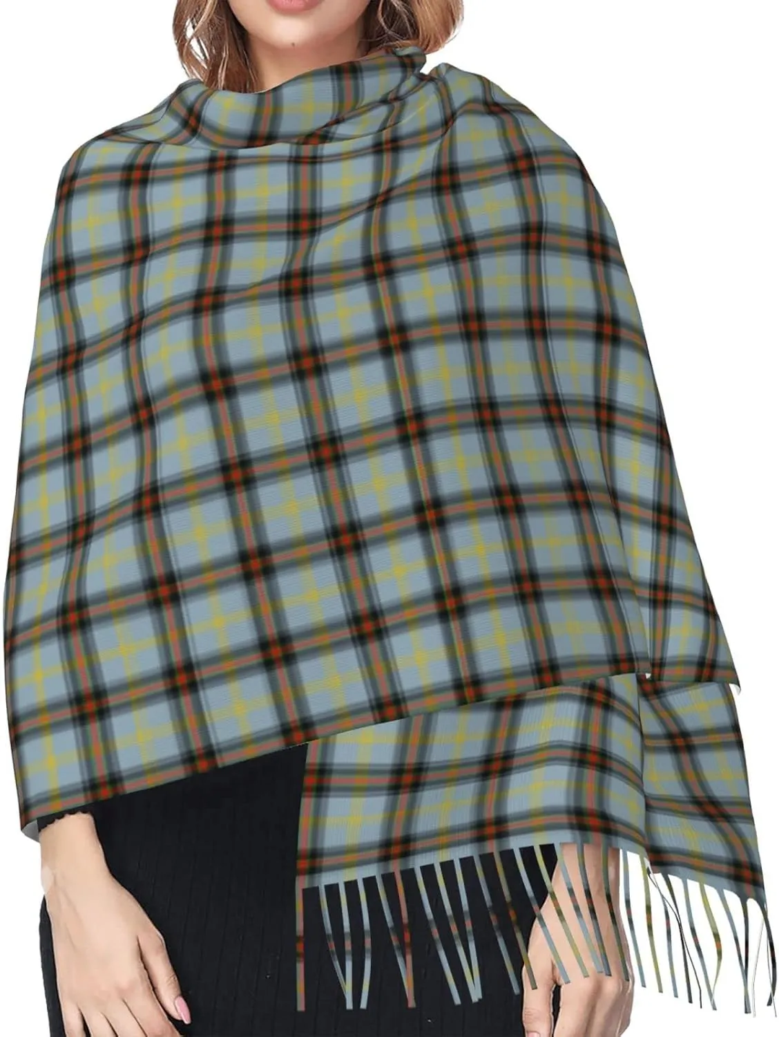 Winter Warm Wrap Shawl Ancient Tartan Of The Scottish Clan Shaw Print Scarves Blanket Scarf For Women Men