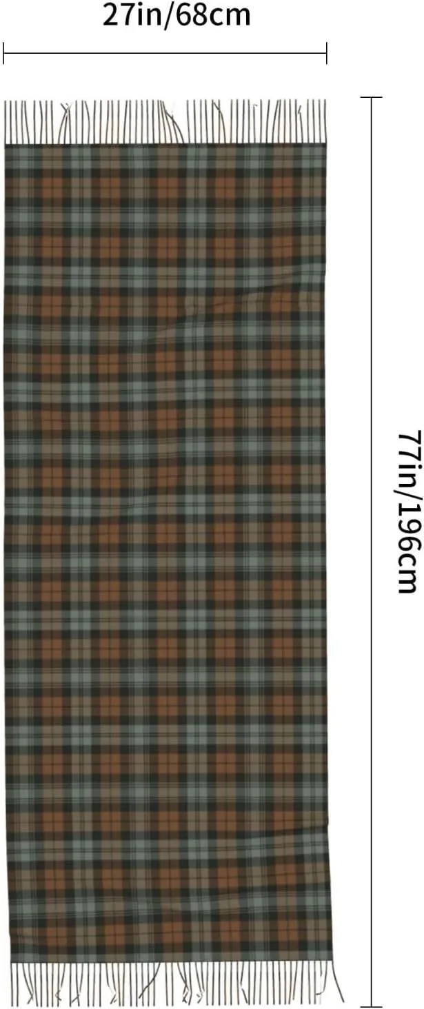 Winter Warm Wrap Shawl Ancient Tartan Of The Scottish Clan Shaw Print Scarves Blanket Scarf For Women Men