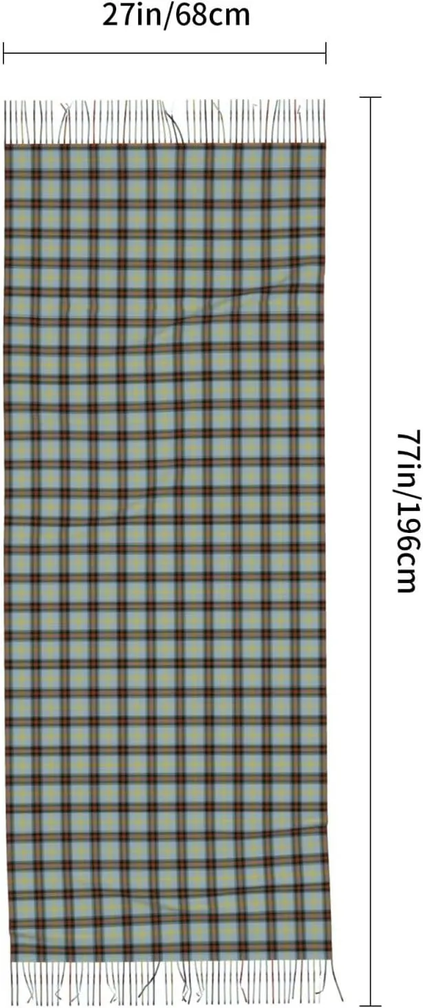 Winter Warm Wrap Shawl Ancient Tartan Of The Scottish Clan Shaw Print Scarves Blanket Scarf For Women Men