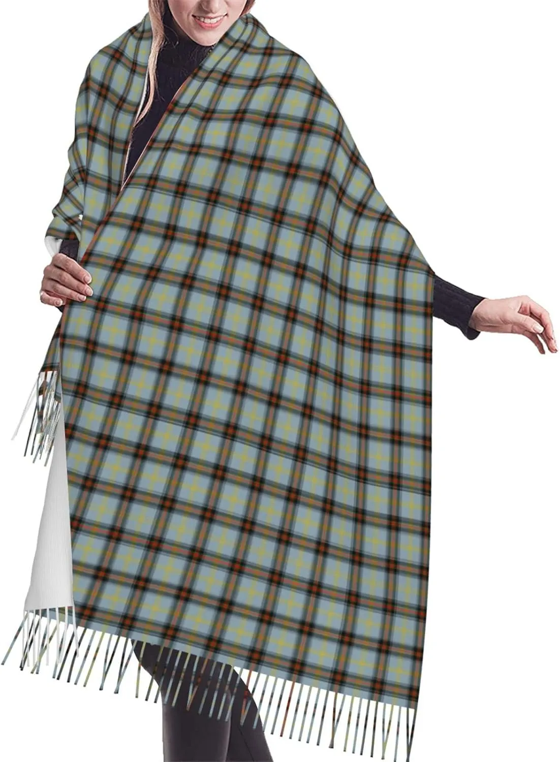 Winter Warm Wrap Shawl Ancient Tartan Of The Scottish Clan Shaw Print Scarves Blanket Scarf For Women Men
