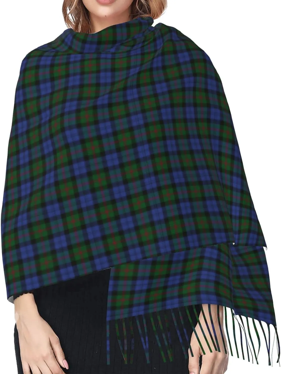 Winter Warm Wrap Shawl Ancient Tartan Of The Scottish Clan Shaw Print Scarves Blanket Scarf For Women Men